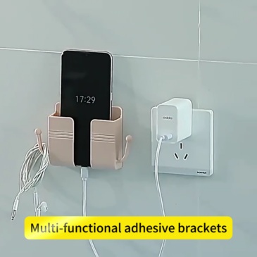 Paste-type mobile phone bracket storage box