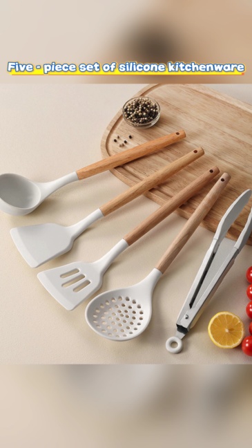 Silicone kitchenware five-piece set