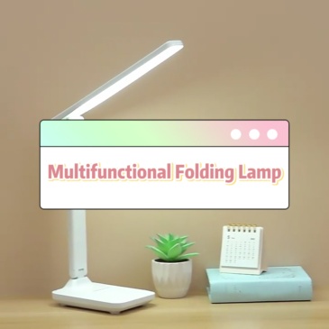 Foldable reading desk lamp