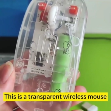 Transparent wireless bluetooth mouse