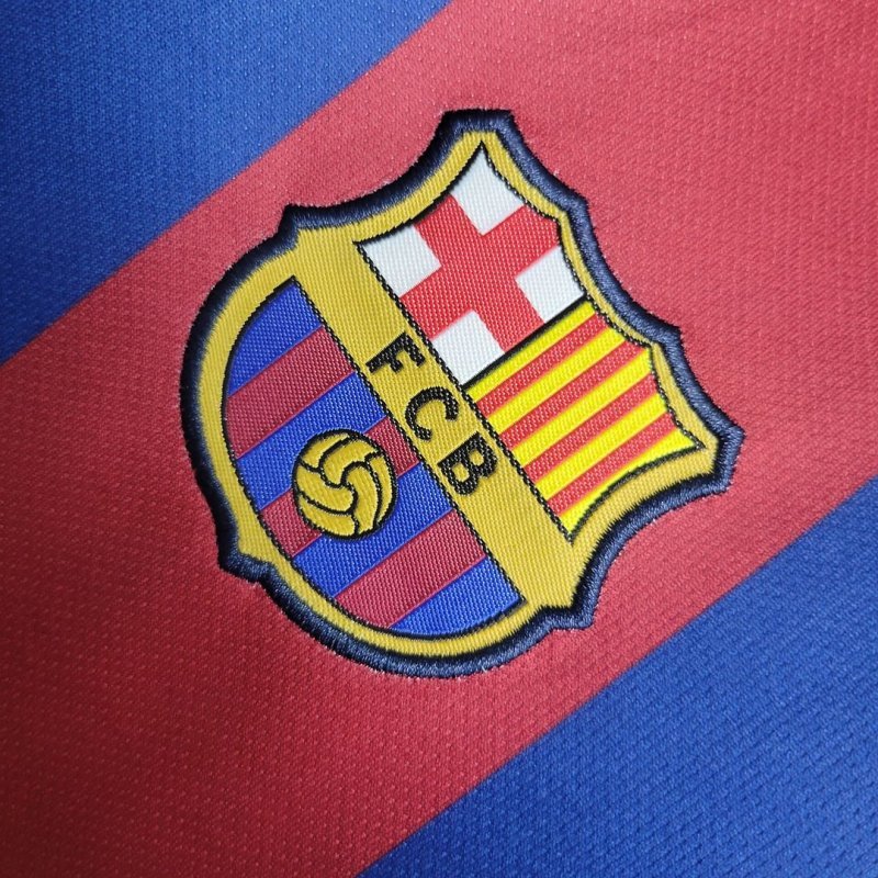 20102011 Retro Barcelona Home Foatball Shirt Kids Size