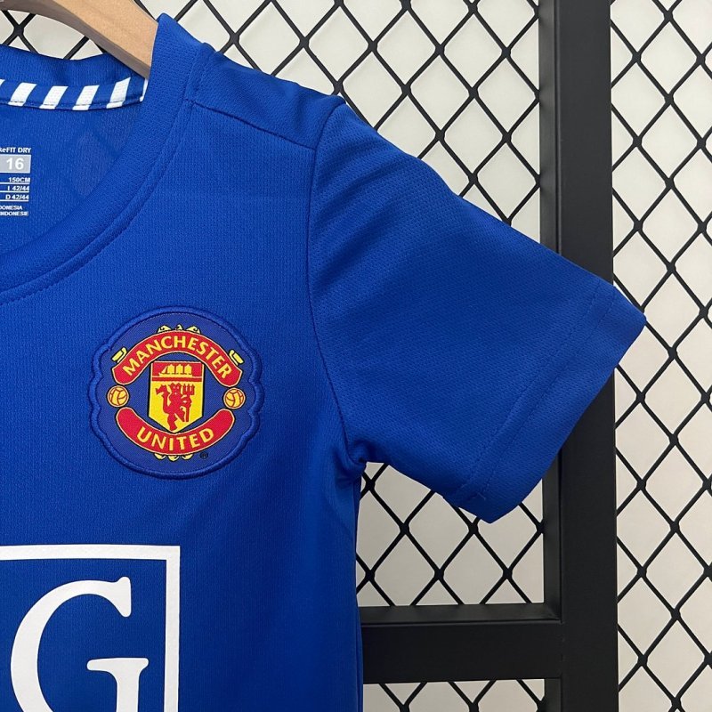 2008/2009 Retro Manchester United Away Football Shirt Kids Size