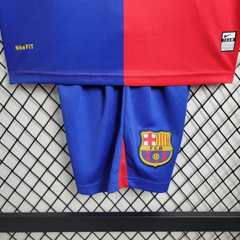 2008/2009 Retro Barcelona Home Football Shirt Kids Size