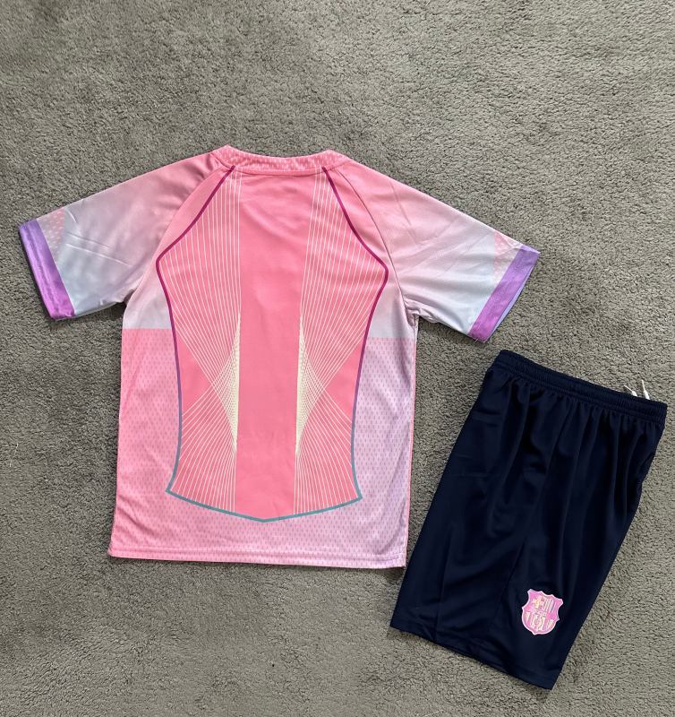 2025/2026 Barcelona Second Away Pink (Kids Kit)