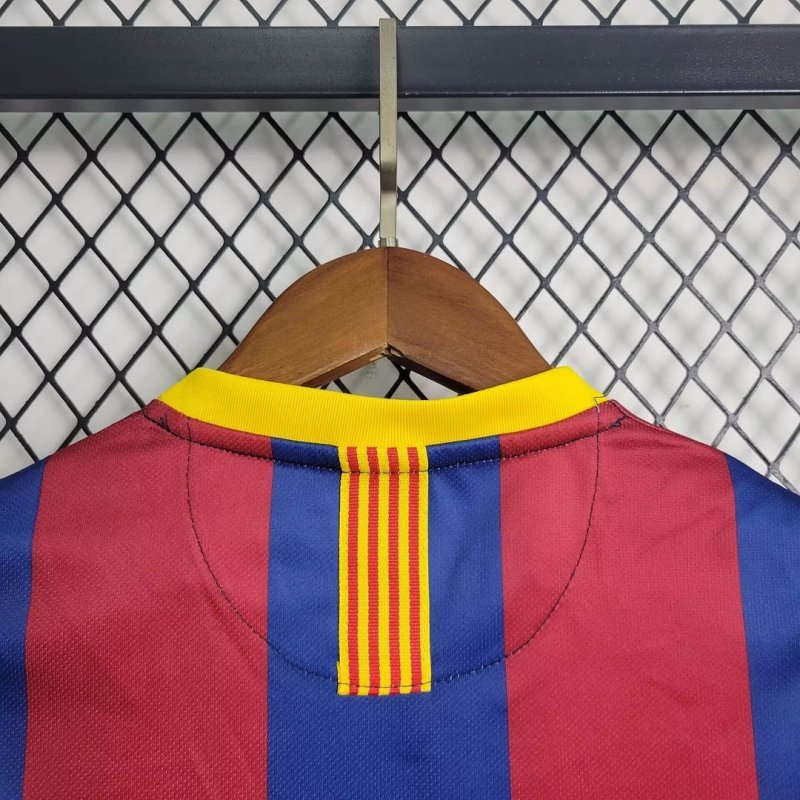 20102011 Retro Barcelona Home Foatball Shirt Kids Size