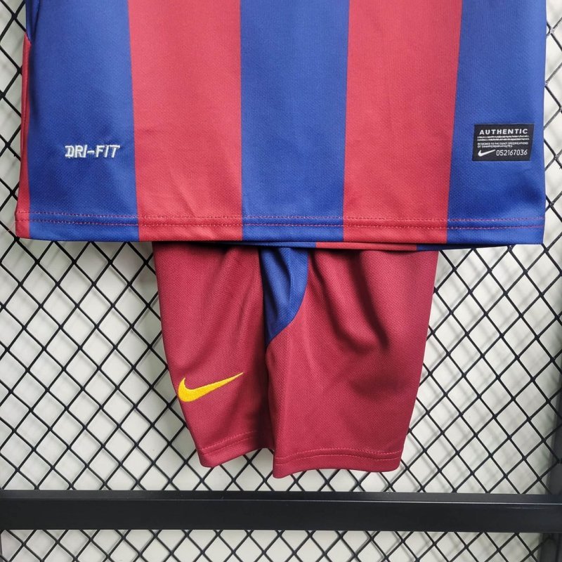 20102011 Retro Barcelona Home Foatball Shirt Kids Size
