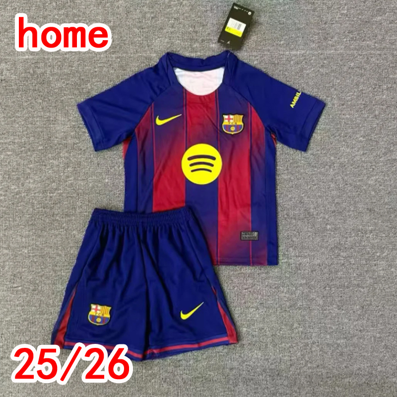 2025-2026 Barcelona home Football Shirt adult Kids kit