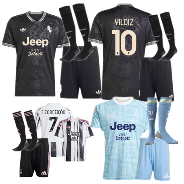 2025 2026 Juventus home and away Shirt adult kids kit 25 26 Juventus  New Third jersey
