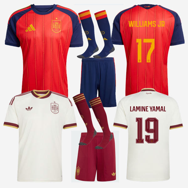 2026 2027 Spain Home away Shirt adult kids kit 26 27 New Spain World Cup Football jersey