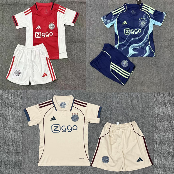 2025 2026 Ajax Shirt adult kids kit 25 26 Ajax jersey
