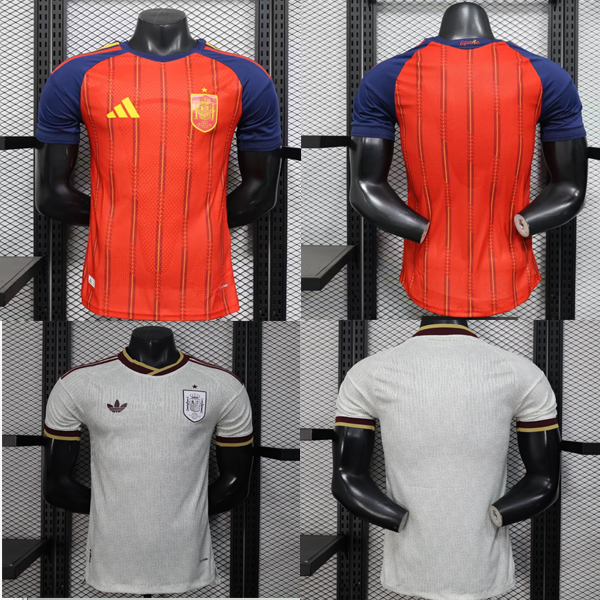 2026 2027 Spain Home away Shirt adult 26 27 New Spain World Cup Football jersey (player version)