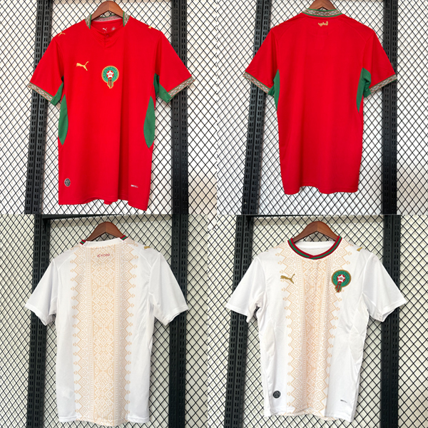 2026 2027 Morocco Home away Shirt adult kids kit 25 26 27 New Morocco World Cup Football jersey (Fan Edition)