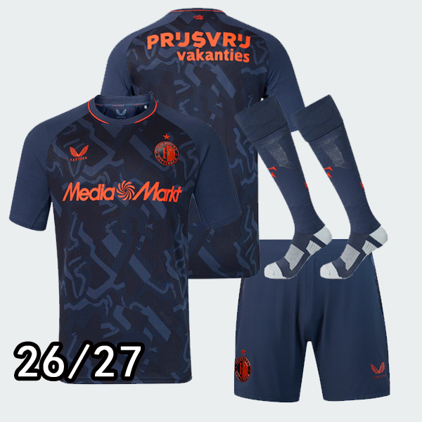 (Pre sale in advance. Sent out within 15-20 days)2026 2027 Feyenoord Derde Shirt Home away Shirt adult kids kit 26 27 New Feyenoord Football jersey