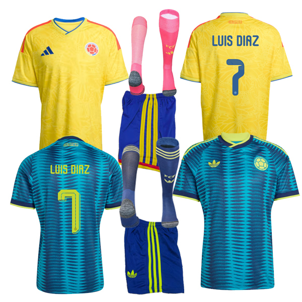 2026 2027 Colombia Home away Shirt kit James Luis Díaz 26 27 New Colombia World Cup Football jersey (Fan Edition)