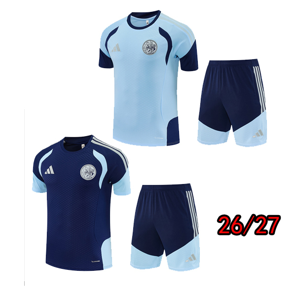 2026 Ajax Short sleeved training clothes adult kids kit 26 27 Ajax training clothes