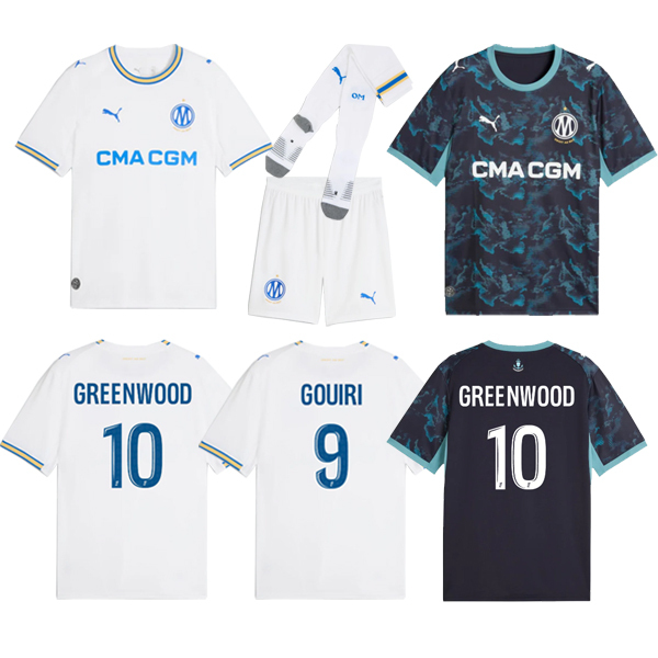 2026 2027 Marseille Home away Shirt adult kids kit 26 27New Marseille Football jersey (Fan Edition)