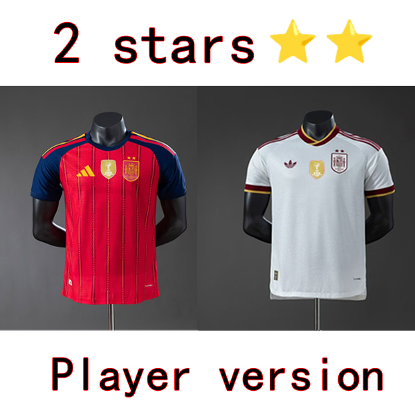 2 stars 🌟🌟 2026 2027 Spain Home away Shirt adult 26 27 New Spain world champion Football jersey (player version)