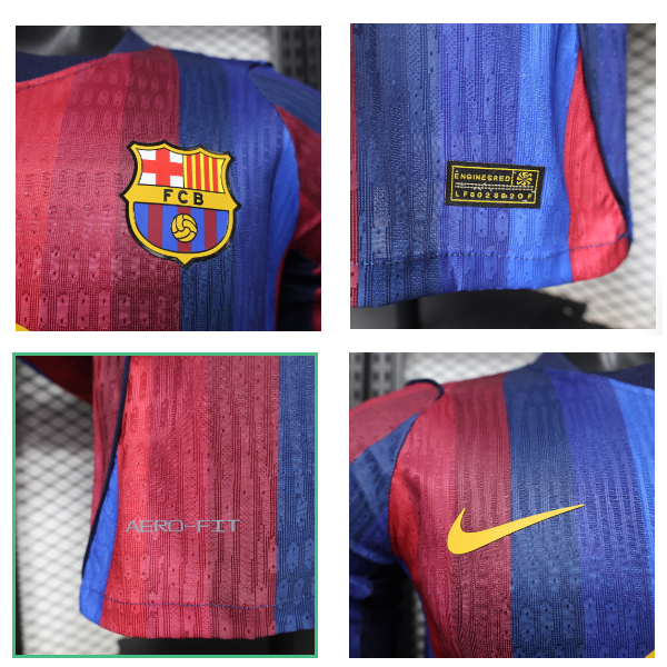 2026 2027 Barcelona Home Long Sleeve Player version Football Shirt 26 27 Barcelona jersey (Player Edition)