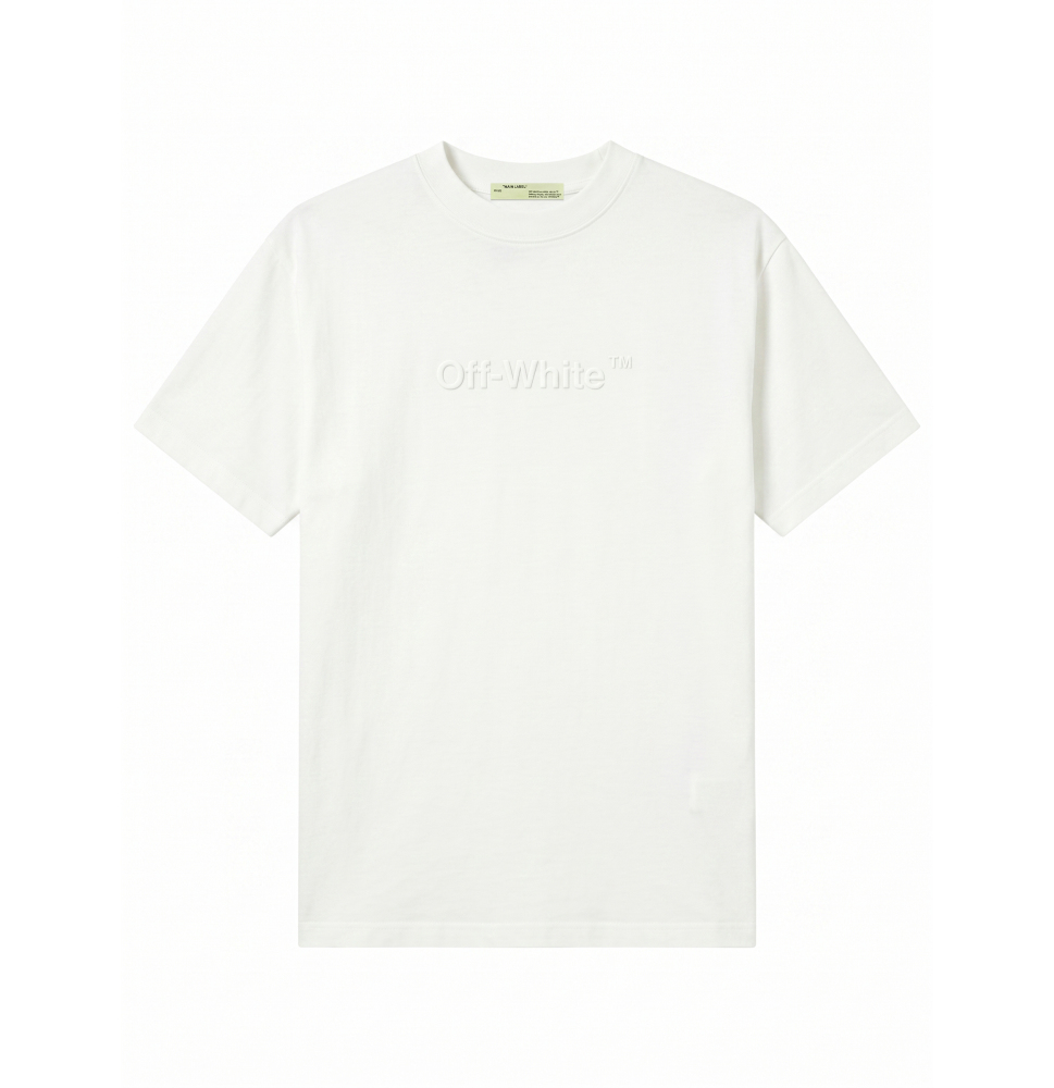 OFF-WHITE UV-Reactive Embroidered Back Print T-Shirt