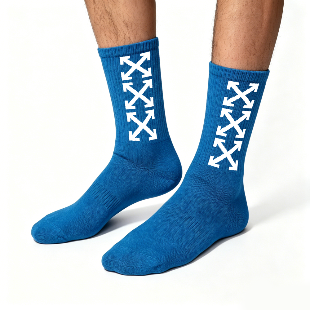 UrbanFlex Premium Cotton Crew Socks – Unisex Fashion Sports Socks