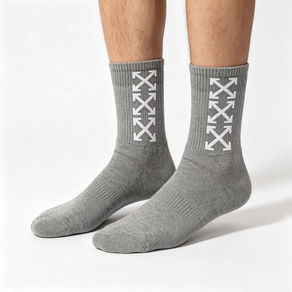 UrbanFlex Premium Cotton Crew Socks – Unisex Fashion Sports Socks