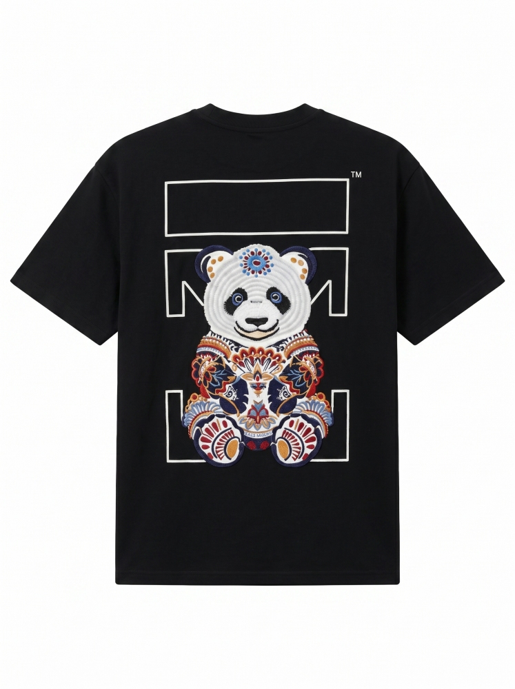 OFF-WHITE UV-Reactive Embroidered Back Print T-Shirt