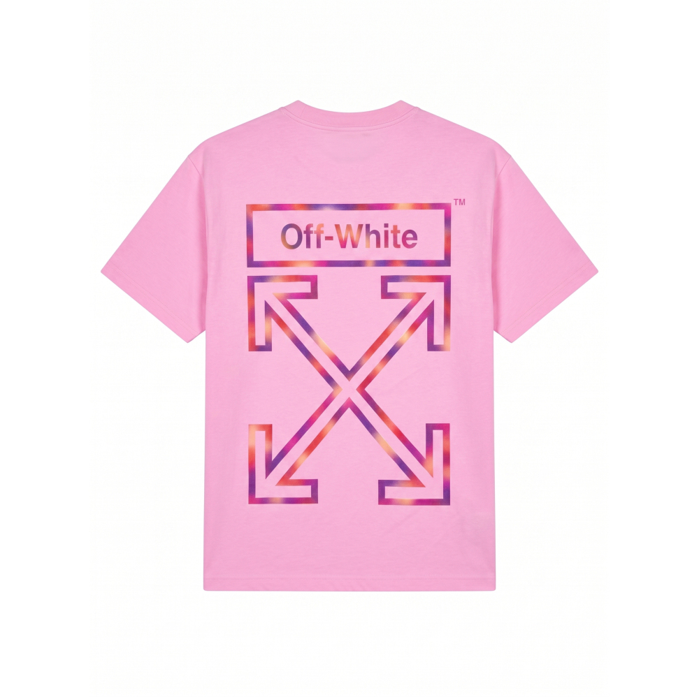 OFF-WHITE UV-Reactive Embroidered Back Print T-Shirt