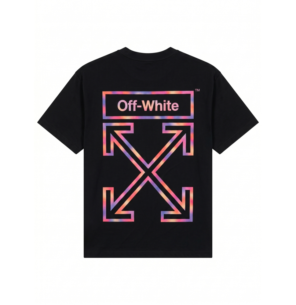 OFF-WHITE UV-Reactive Embroidered Back Print T-Shirt