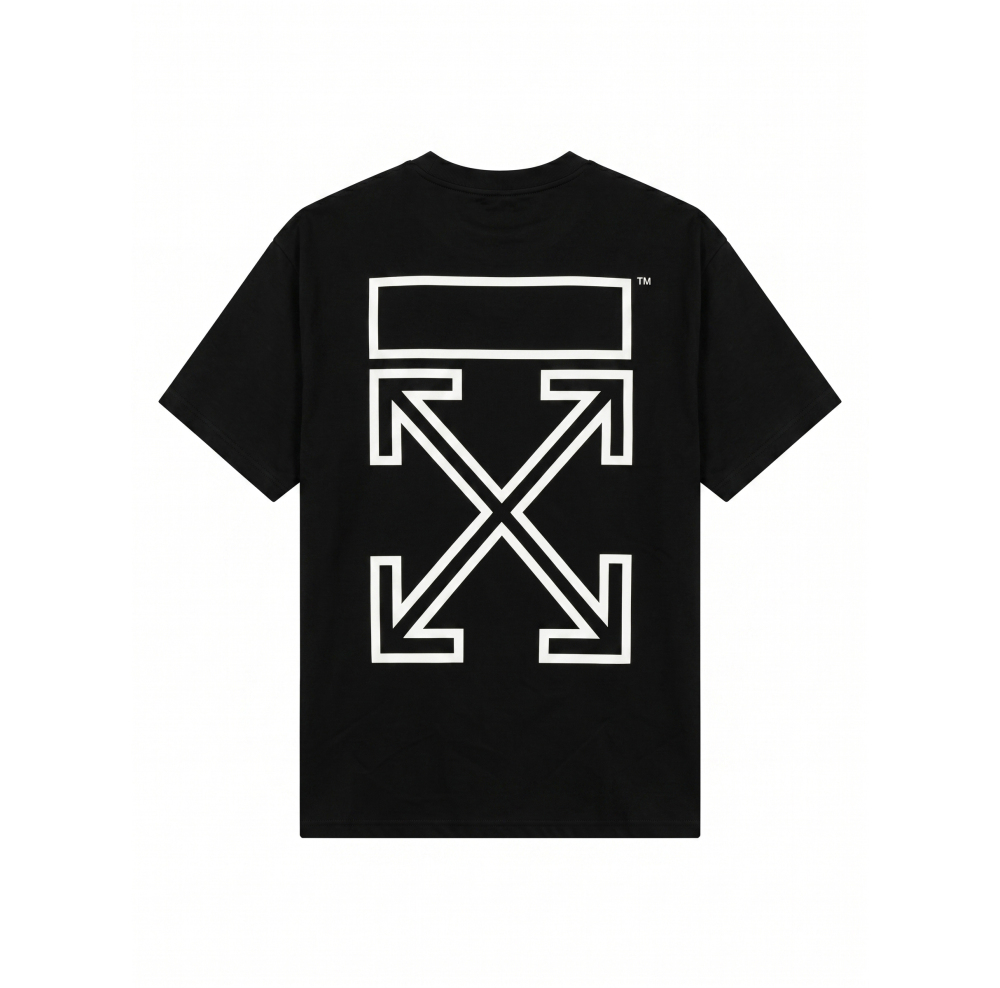 OFF-WHITE UV-Reactive Embroidered Back Print T-Shirt