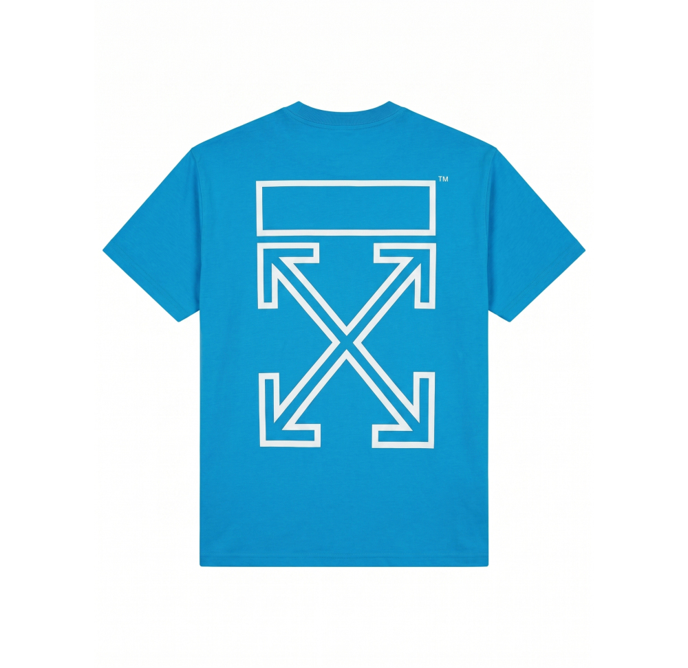 OFF-WHITE UV-Reactive Embroidered Back Print T-Shirt