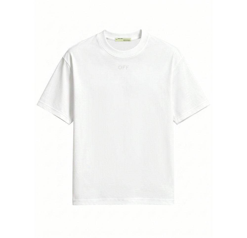 OFF-WHITE UV-Reactive Embroidered Back Print T-Shirt