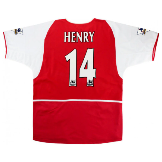 Arsenal 2002-2004 season home jersey No. 14 Henry