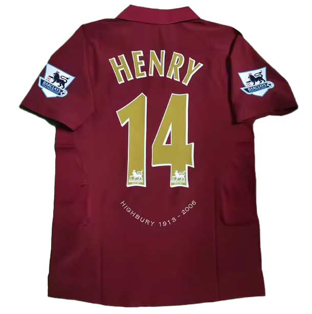 Arsenal 2005-2006 season home jersey No. 14 Henry