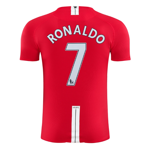 Manchester United 2007-2008 season home jersey No. 7 Ronaldo