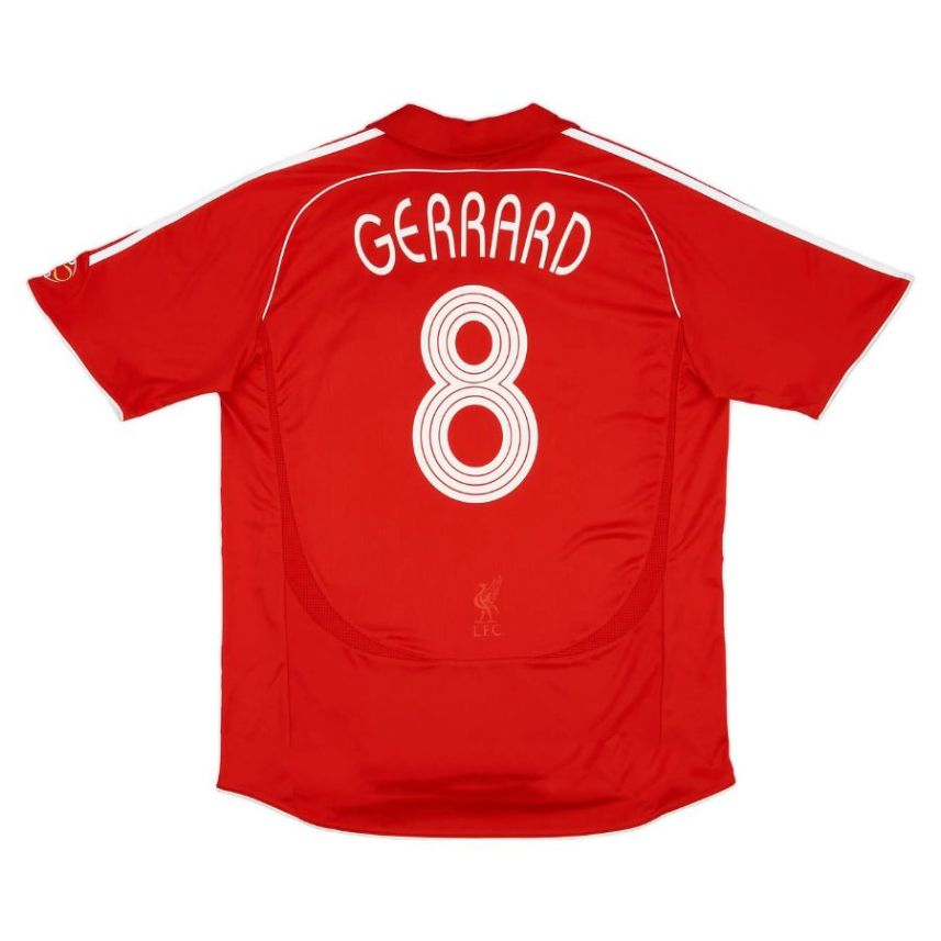 Liverpool 2006-2007 season home jersey No.8 Gerrard