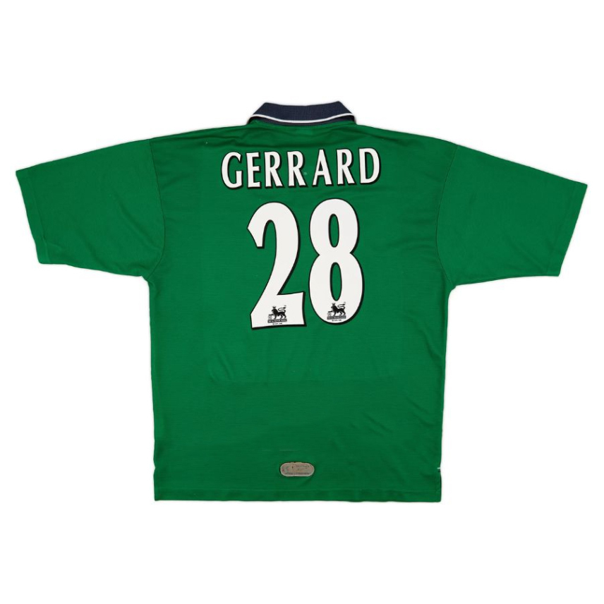 Liverpool 1999-2000 season away jersey No. 28 Gerrard
