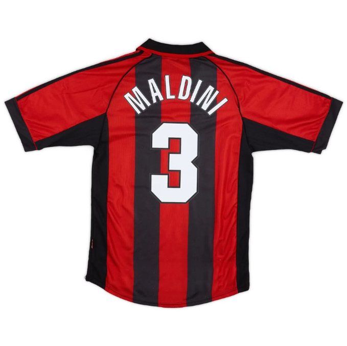 AC Milan 1998-2000 season home jersey No. 3 Maldini