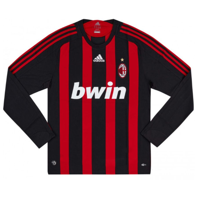 AC Milan 2008-2009 season home jersey long sleeve No. 80 Ronaldinho