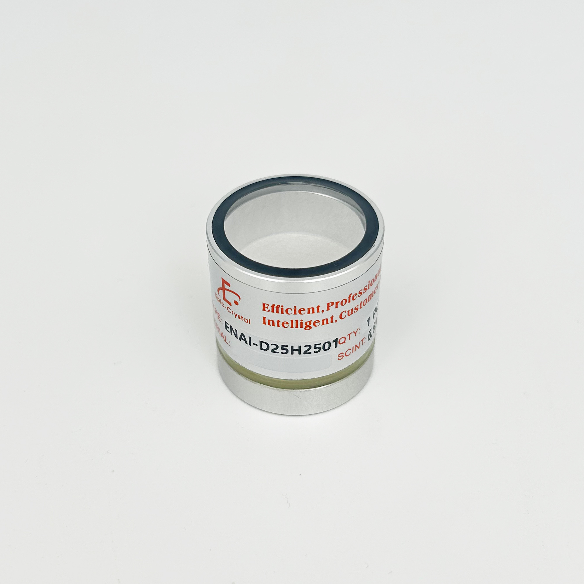 NaI(Tl) Crystal; Sodium Iodide doped with Thallium; 25x25mm;1inchx1inch