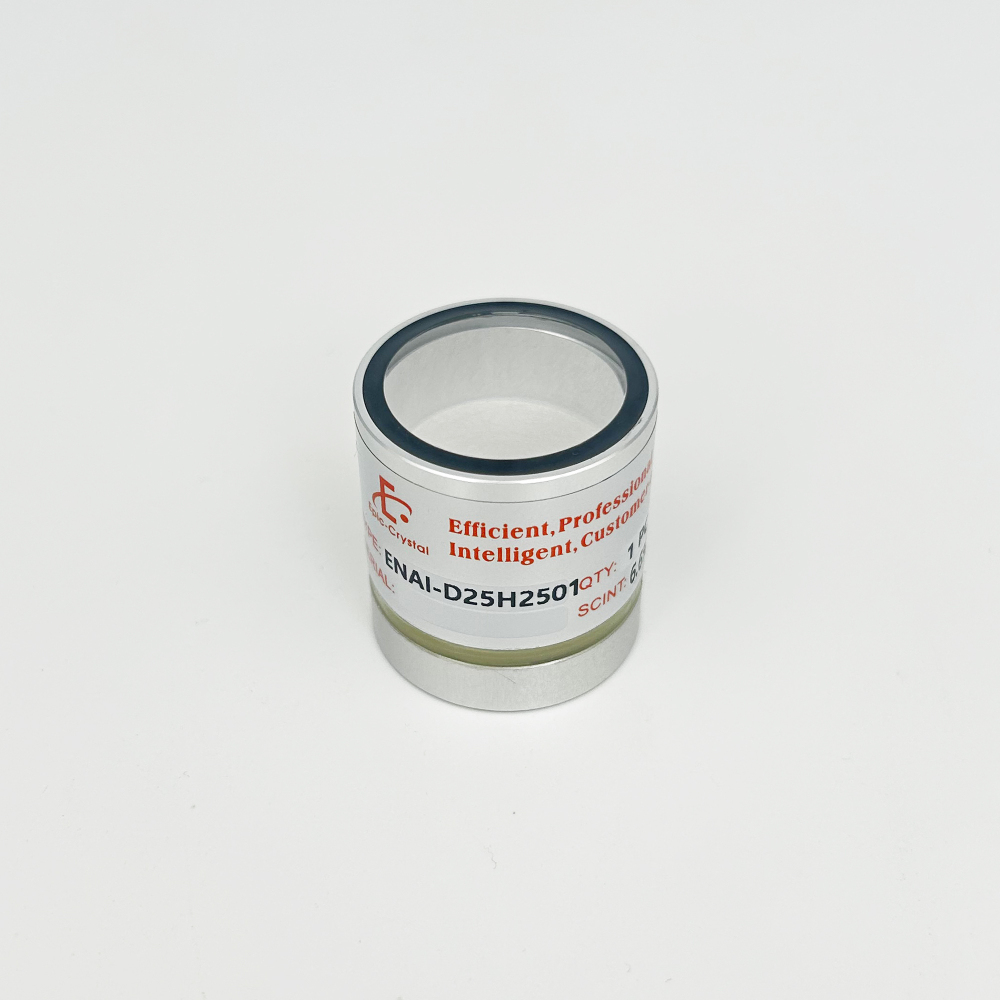 NaI(Tl) Crystal; Sodium Iodide doped with Thallium; 25x25mm;1inchx1inch