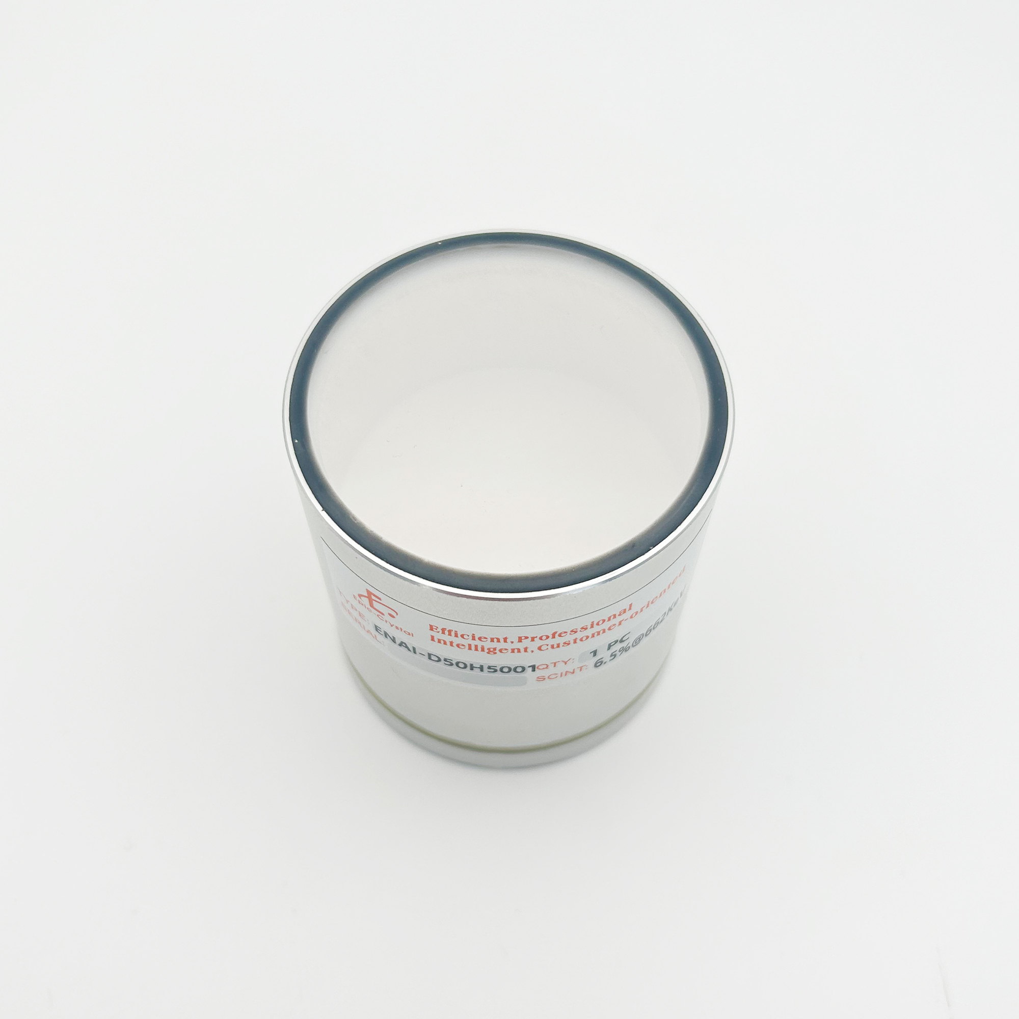 NaI(Tl) Crystal; Sodium Iodide doped with Thallium; 50x50mm; 2inchx2inch