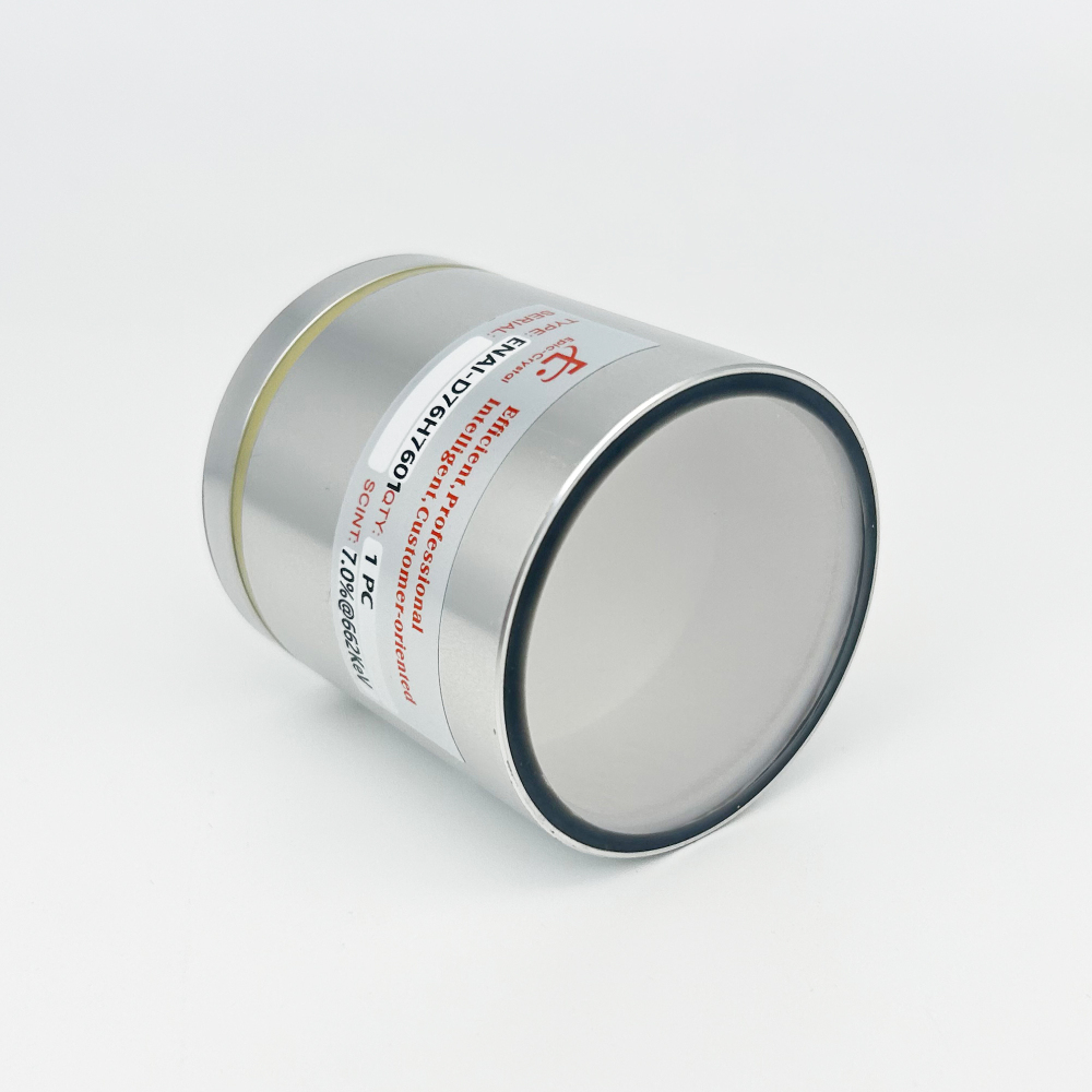 NaI(Tl) Crystal; Sodium Iodide doped with Thallium; 76x76mm; 3inchx3inch