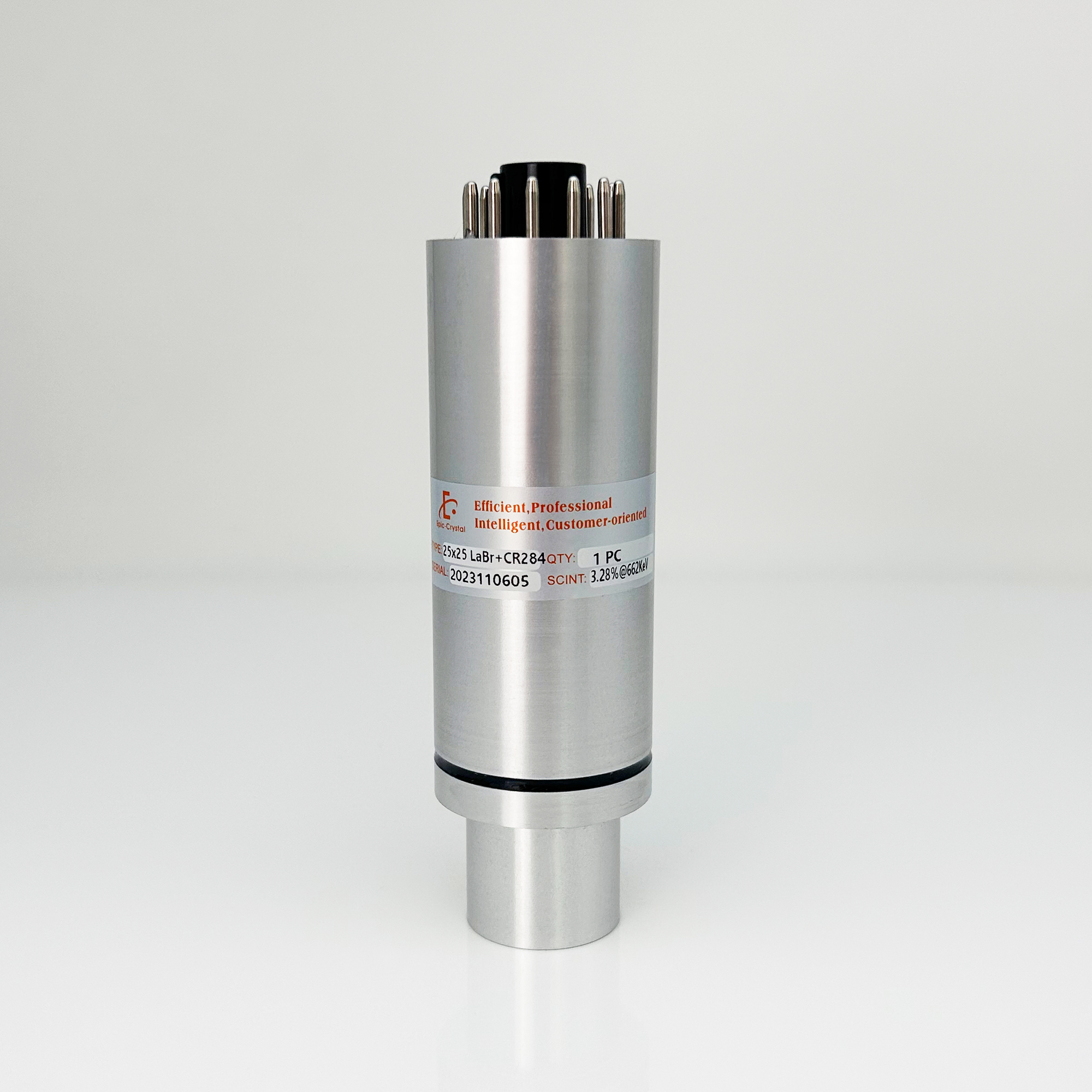 LaBr3(Ce) Detector； Ø25x25mm ；CR284；Lanthanum Bromide