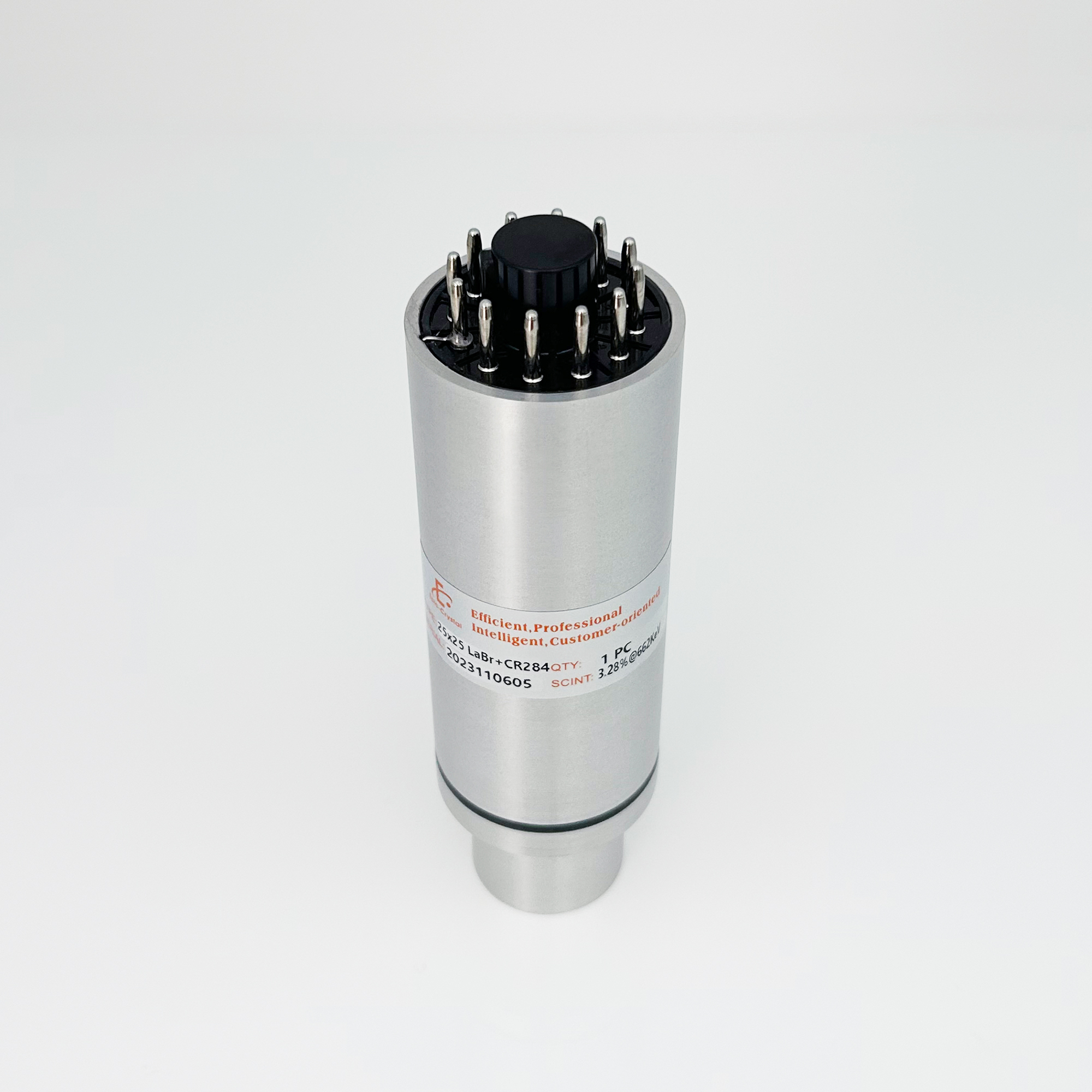 LaBr3(Ce) Detector； Ø25x25mm ；CR284；Lanthanum Bromide