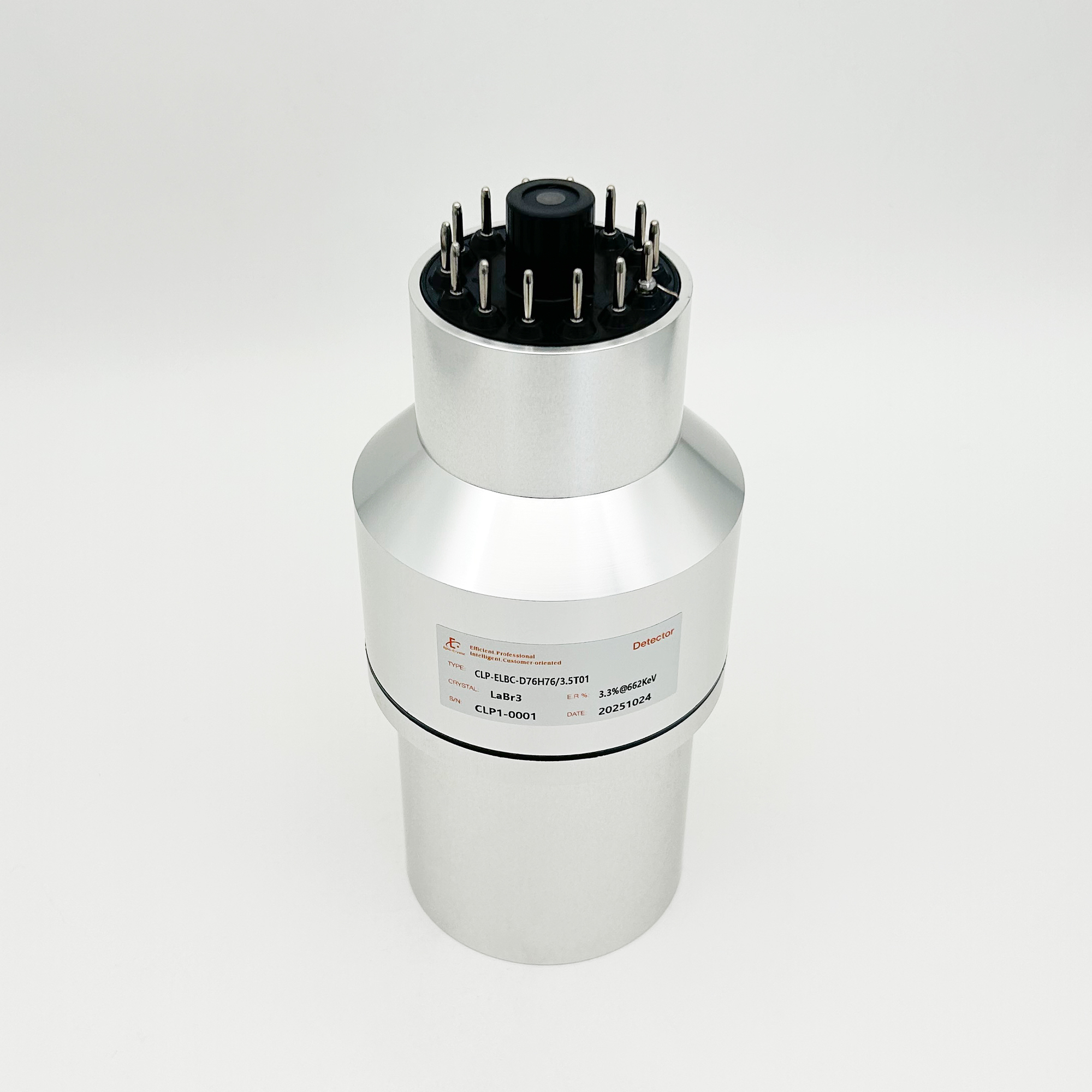 LaBr3(Ce) Detector； Ø76x76mm ；CR366；Lanthanum Bromide