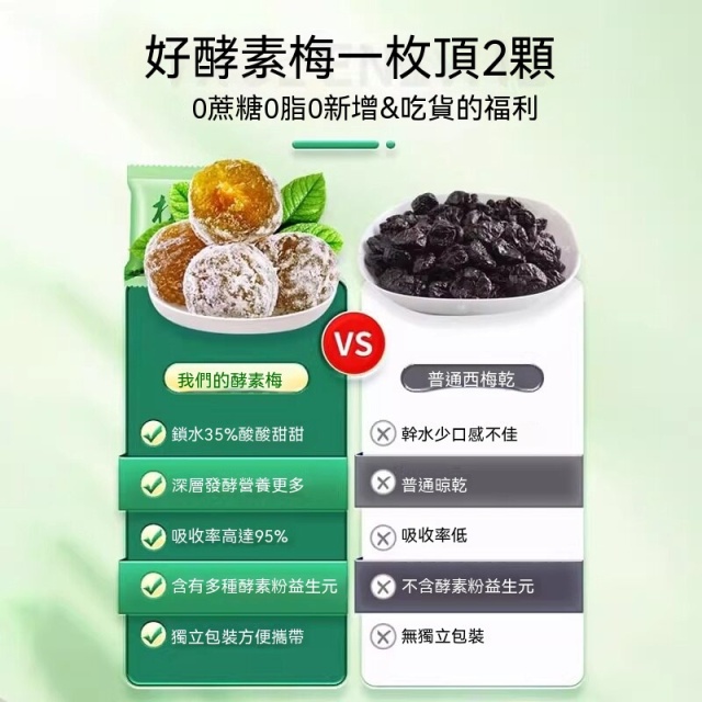 台灣現貨酵素梅正品排宿減肥四季果酵素青梅子增強版