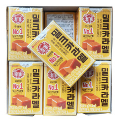 台灣現貨韓國進口樂天milkcarmel焦糖牛奶味軟糖太妃糖休閒零食辦公室零食批發零售