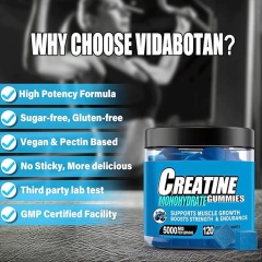 台灣現貨美國進口水合肌酸軟糖膠囊保健品Creatine Monohydrate Gummies健身軟糖保健食品健身者的福音男女通用