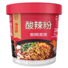 台灣現貨海底撈酸辣粉什錦牛肚番茄牛肉牛腩即食沖泡速食懶人方便粉絲零食