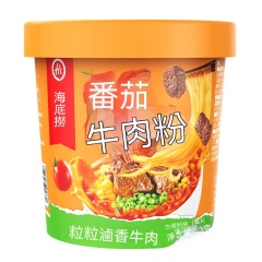 台灣現貨海底撈酸辣粉什錦牛肚番茄牛肉牛腩即食沖泡速食懶人方便粉絲零食